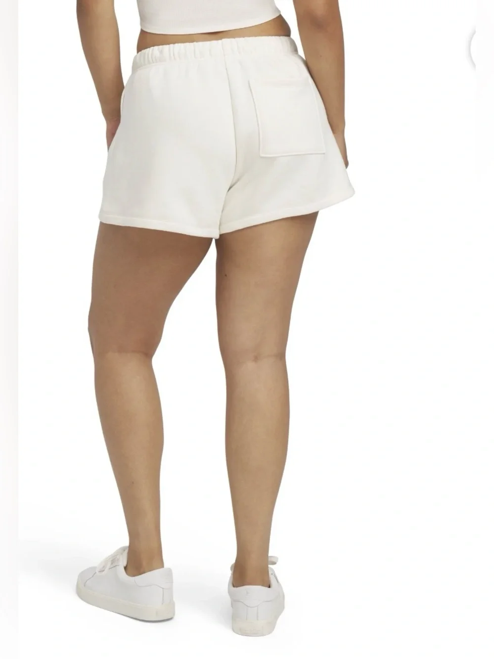 NWT Mills by Millie Bobby Brown Ivory Rose Embroidered Terry Lounge Shorts XS